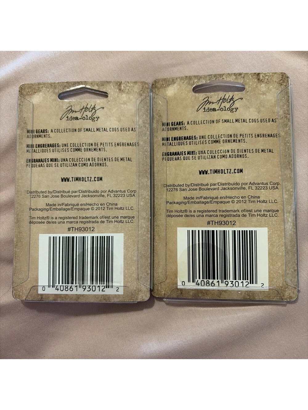 TIM HOLTZ Idea-ology metal MINI GEARS 12x metal cogs engrenages BULK OF 2  24X